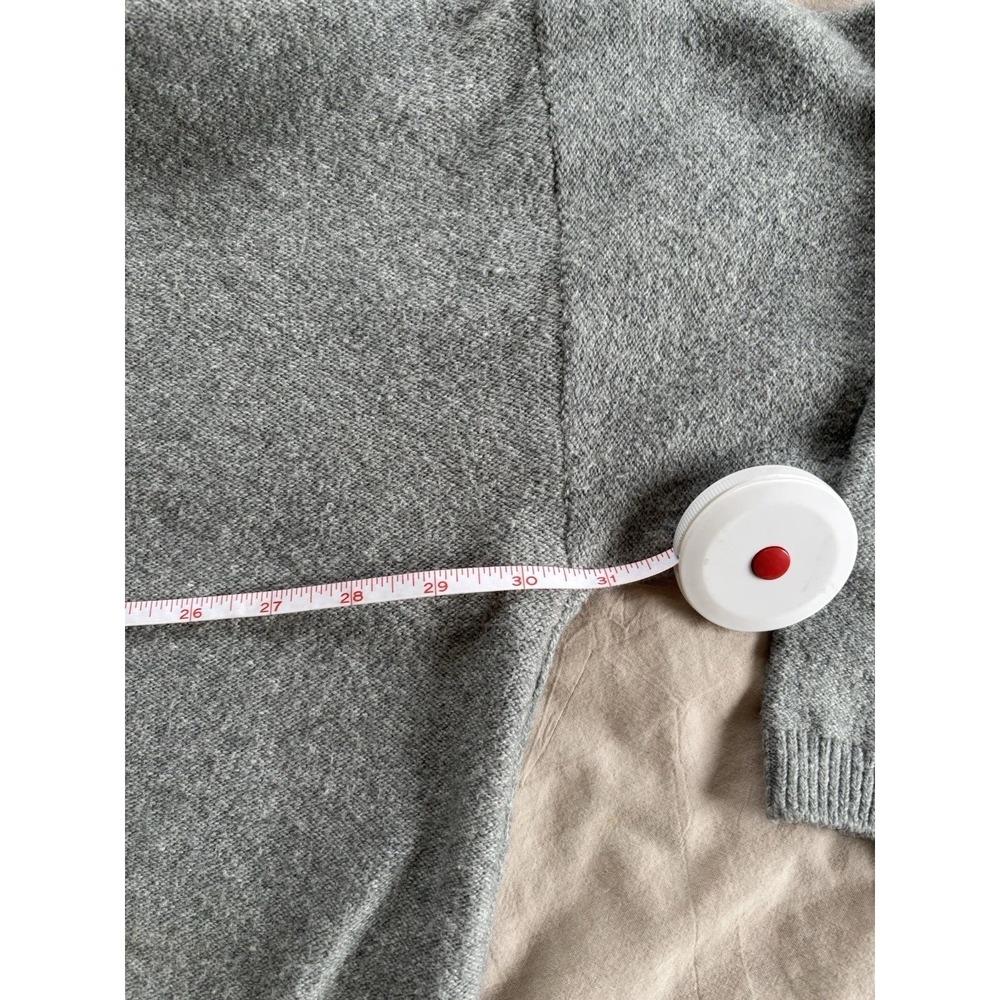 Simplyvera Vera Wang‎ Women's Gray Asymmetrical Sweater Cable Knit XL - Picture 12 of 14